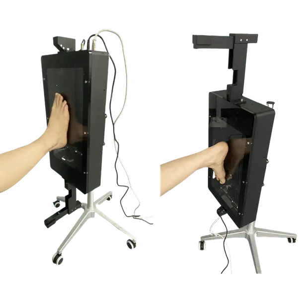 3D foot scanner capturing precise foot measurements for custom orthotic design